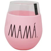 Wholesale - 22oz MAMA WINE GLASS WITH PINK SILICONE SLEEVE, UPC: 840104997635